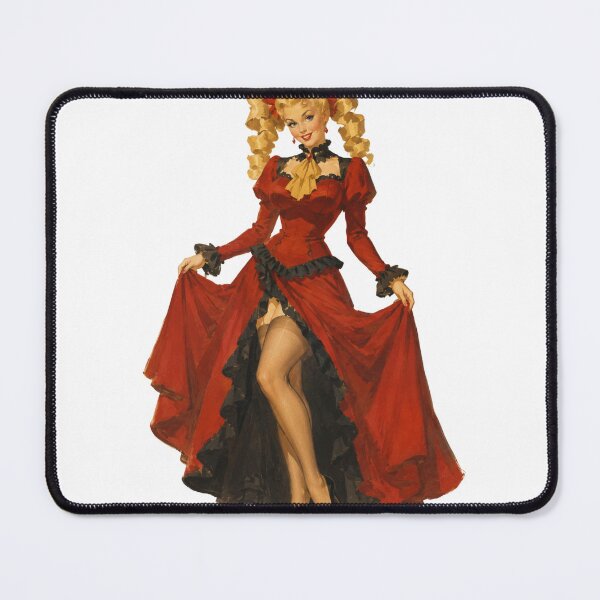 Item preview, Copy of Cute Goth Maid Pin Up Girl | Vintage Original Retro Illustration designed and sold by Cosplayvintage.