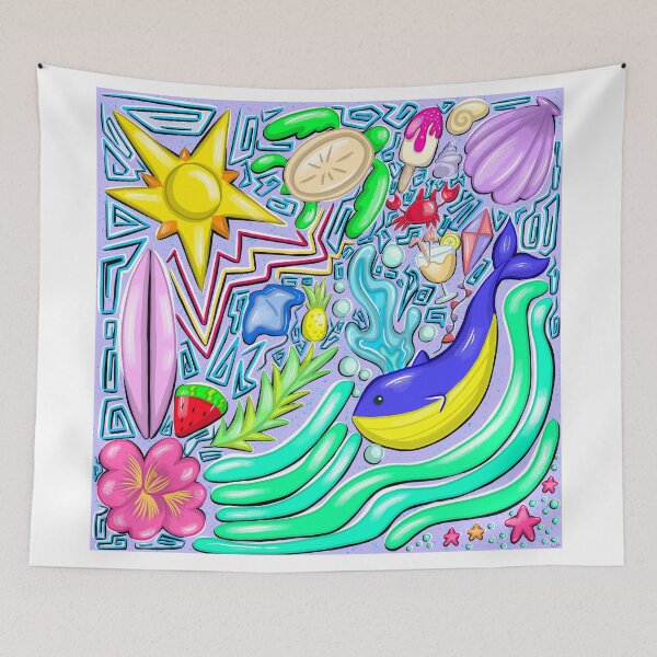 Item preview, Summer Doodle designed and sold by Purplecatty444.