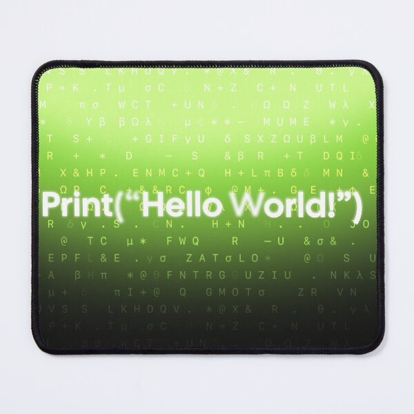 Item preview, Print("Hello World!") Green Gradient Design designed and sold by DevDesk.