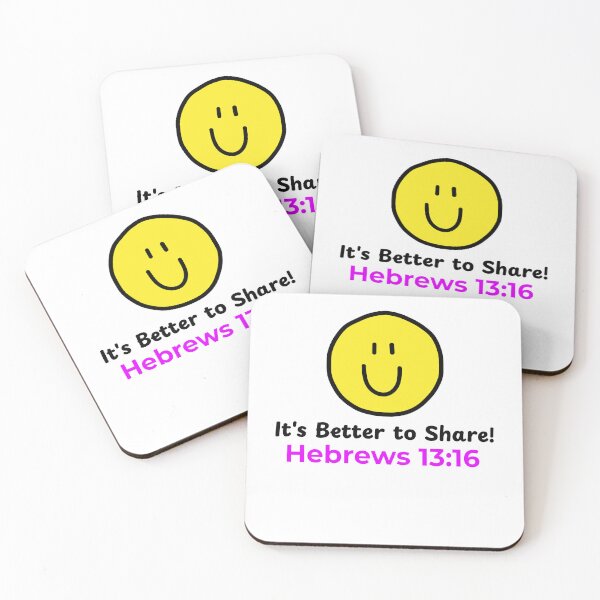 Item preview, It's Better to Share! Hebrews 13:16 Christian Kindness Design designed and sold by kjson1.