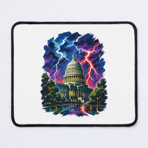 Item preview, Washington DC: Capitol Thunder in Neon Rain designed and sold by Fenay Designs.