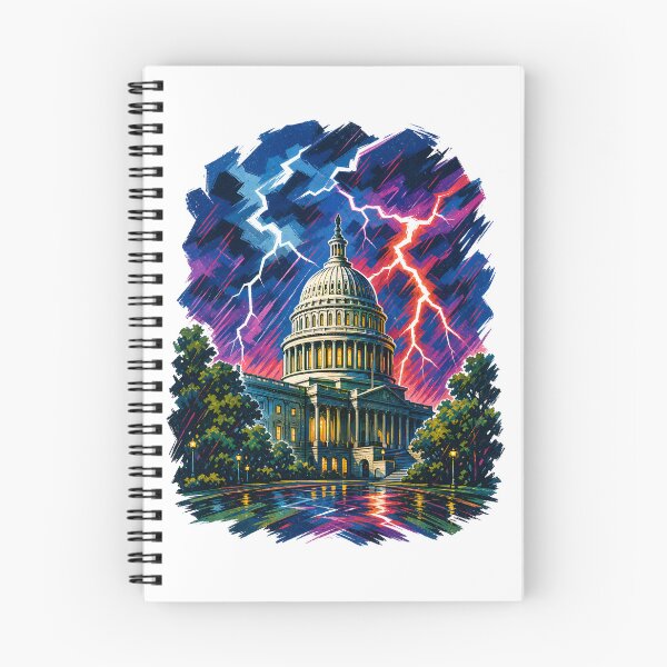 Item preview, Washington DC: Capitol Thunder in Neon Rain designed and sold by Fenay Designs.