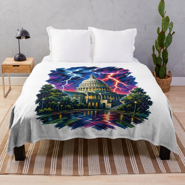 Item preview, Washington DC: Capitol Thunder in Neon Rain designed and sold by Fenay Designs.