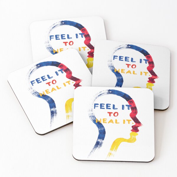 Item preview, Simple painting gouache Feel it to heal it therapy ACT designed and sold by Anbe_design.