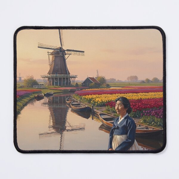 Item preview, Hanbok in Holland: A Peaceful Afternoon Among Tulips designed and sold by SOOstudio73.