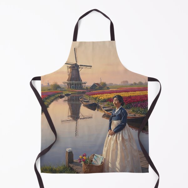 Item preview, Hanbok in Holland: A Peaceful Afternoon Among Tulips designed and sold by SOOstudio73.