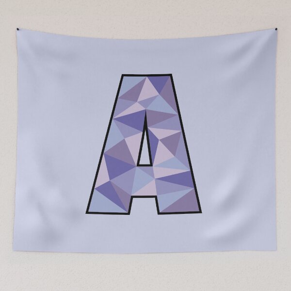 Item preview, Purple Geometric Letter A designed and sold by Julia Hindle.