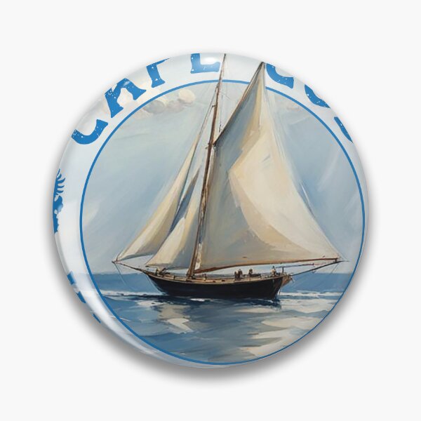 Item preview, Cape Cod Massachusetts Vintage Sailboat Design designed and sold by Futurebeachbum.