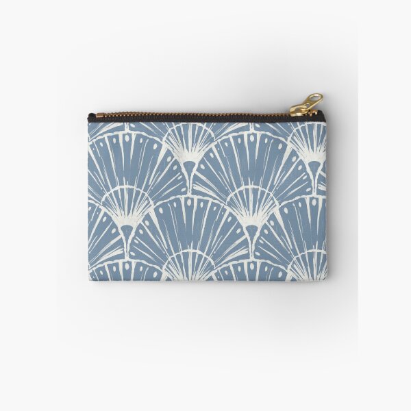 Item preview, Abstract seashell on blue background pattern designed and sold by Aleksse.