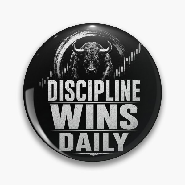 Item preview, Discipline Wins Daily Trading Motivation designed and sold by PipForgeStudio .