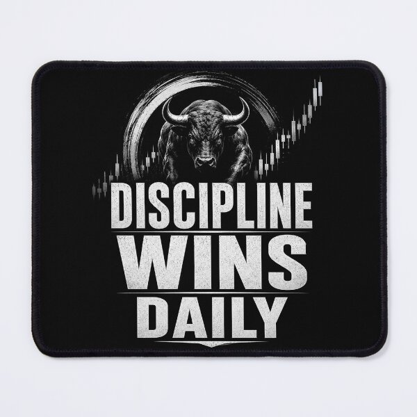 Item preview, Discipline Wins Daily Trading Motivation designed and sold by PipForgeStudio .