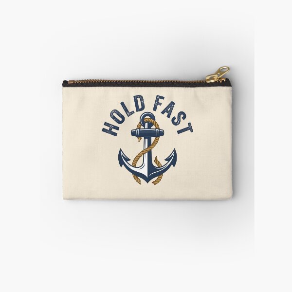 Item preview, HOLD FAST - Nautical Anchor Rope Vintage Maritime designed and sold by Zazz Lee.