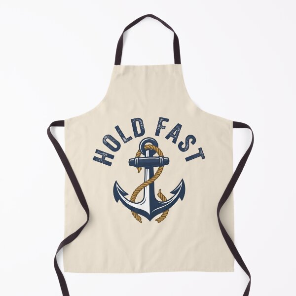 Item preview, HOLD FAST - Nautical Anchor Rope Vintage Maritime designed and sold by Zazz Lee.