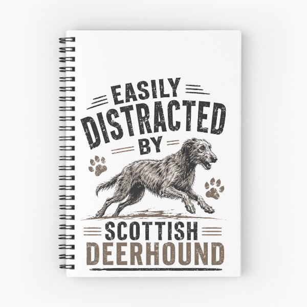 Item preview, Easily Distracted By Scottish Deerhound Dog Lover Owner designed and sold by HumansStuck12.