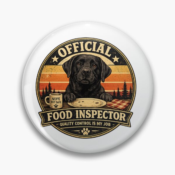 Item preview, Official Food Inspector | Funny Labrador Retriever Dog T-Shirt designed and sold by Goodthingstree.