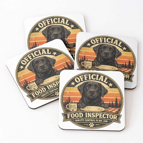 Item preview, Official Food Inspector | Funny Labrador Retriever Dog T-Shirt designed and sold by Goodthingstree.