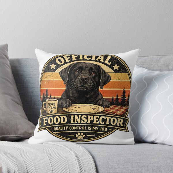 Item preview, Official Food Inspector | Funny Labrador Retriever Dog T-Shirt designed and sold by Goodthingstree.