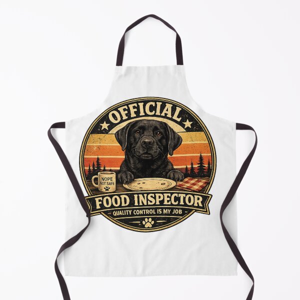 Item preview, Official Food Inspector | Funny Labrador Retriever Dog T-Shirt designed and sold by Goodthingstree.