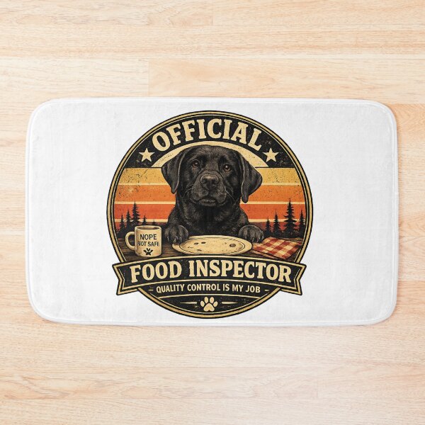 Item preview, Official Food Inspector | Funny Labrador Retriever Dog T-Shirt designed and sold by Goodthingstree.