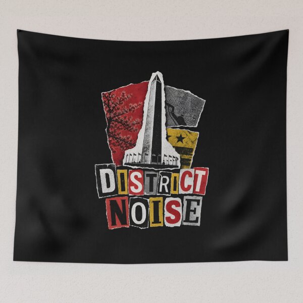 Item preview, Washington DC: District Noise Torn Collage designed and sold by Fenay Designs.