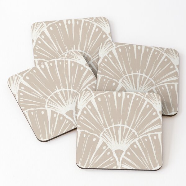 Item preview, Abstract seashell on beige background pattern designed and sold by Aleksse.