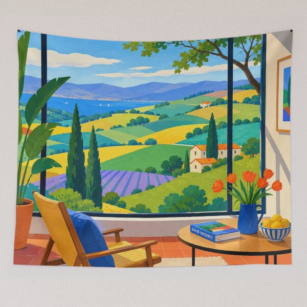 Item preview, Cozy Interior Landscape Window designed and sold by carlastormy.