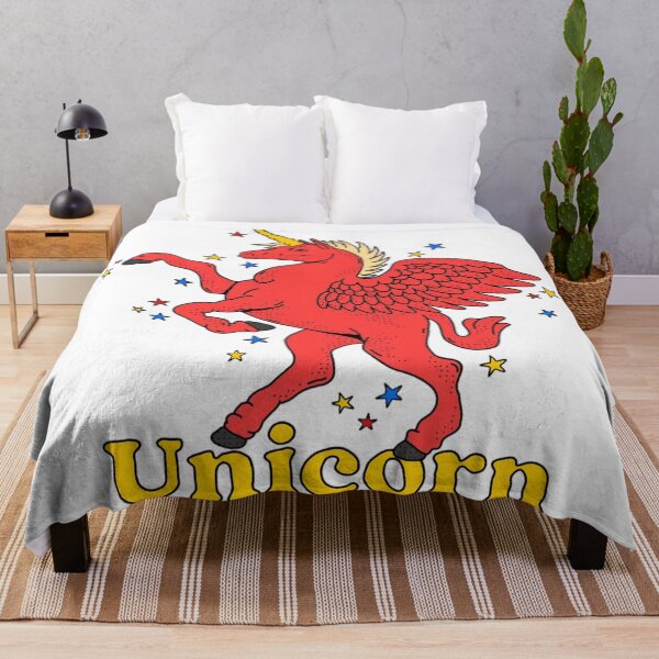 Item preview, Retro Red Winged Unicorn Illustration designed and sold by JamesHerington.