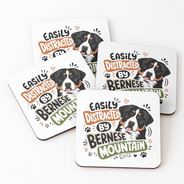 Item preview, Easily Distracted By Bernese Mountain Dog Owner Pet Parent designed and sold by HumansStuck12.