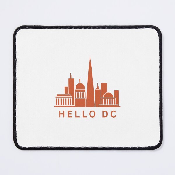 Item preview, Washington DC: Hello DC Orange Skyline designed and sold by Fenay Designs.