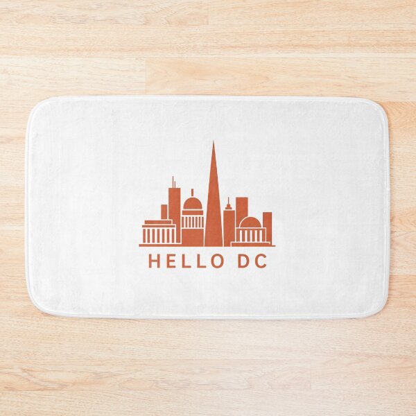 Item preview, Washington DC: Hello DC Orange Skyline designed and sold by Fenay Designs.