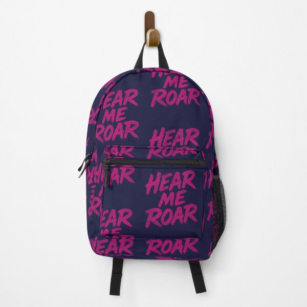 Item preview, Hear Me Roar Pink Brush Lettering Retro Animal Energy Wildcat designed and sold by unrealindeed.