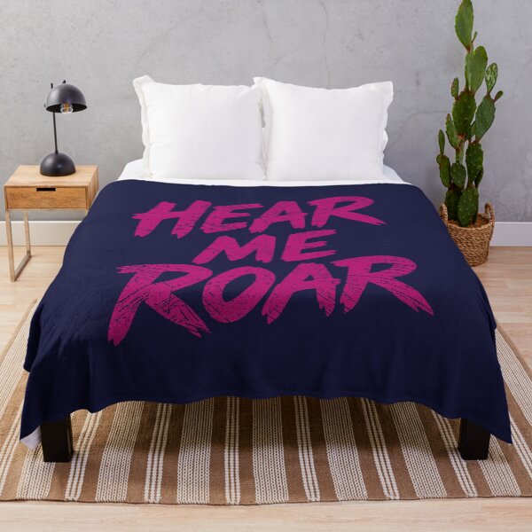 Item preview, Hear Me Roar Pink Brush Lettering Retro Animal Energy Wildcat designed and sold by unrealindeed.