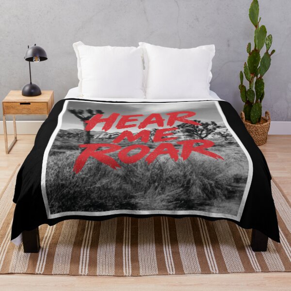 Item preview, Hear Me Roar Red Brush Lettering Retro Animal Energy Wildcat designed and sold by unrealindeed.