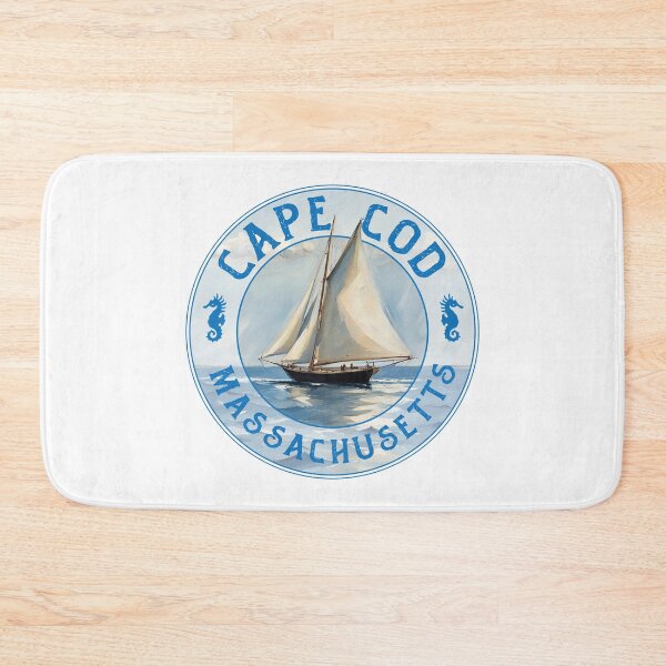 Item preview, Cape Cod Massachusetts Vintage Sailboat Design designed and sold by Futurebeachbum.