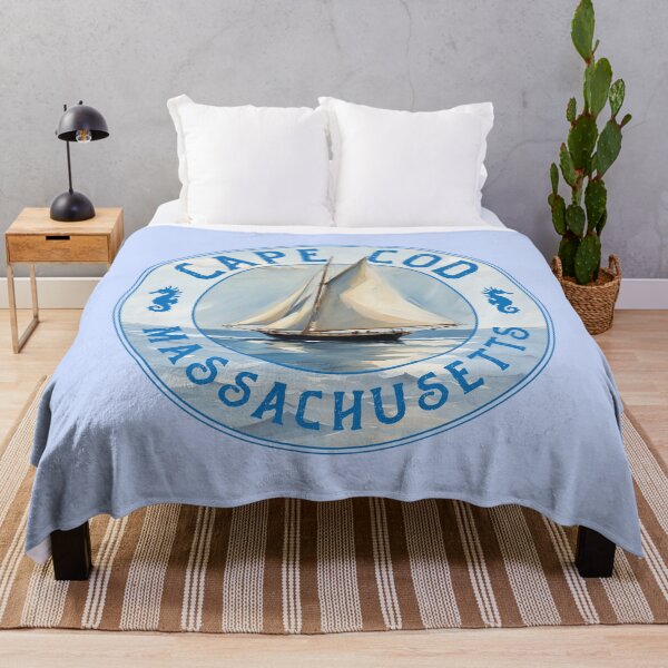 Item preview, Cape Cod Massachusetts Vintage Sailboat Design designed and sold by Futurebeachbum.