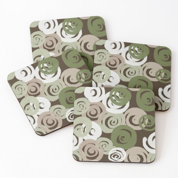 Item preview, Abstract swirl pattern on earth tones designed and sold by Aleksse.