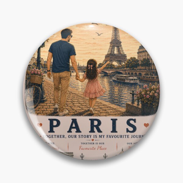 Item preview, Paris Father Daughter Duo Exploring Life Together designed and sold by BagFactoryUK.