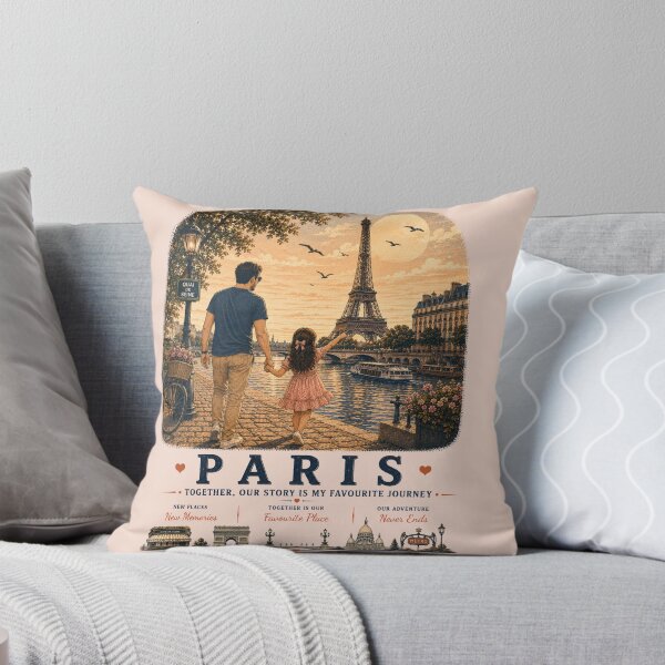Item preview, Paris Father Daughter Duo Exploring Life Together designed and sold by BagFactoryUK.