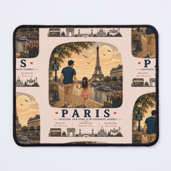 Item preview, Paris Father Daughter Duo Exploring Life Together designed and sold by BagFactoryUK.