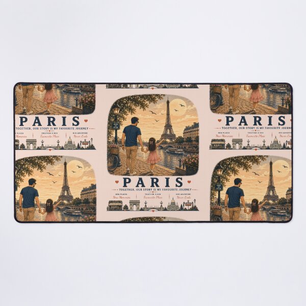Item preview, Paris Father Daughter Duo Exploring Life Together designed and sold by BagFactoryUK.