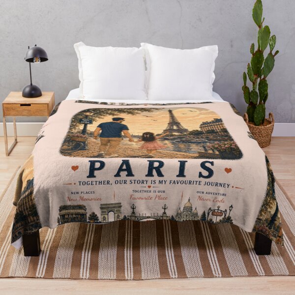 Item preview, Paris Father Daughter Duo Exploring Life Together designed and sold by BagFactoryUK.