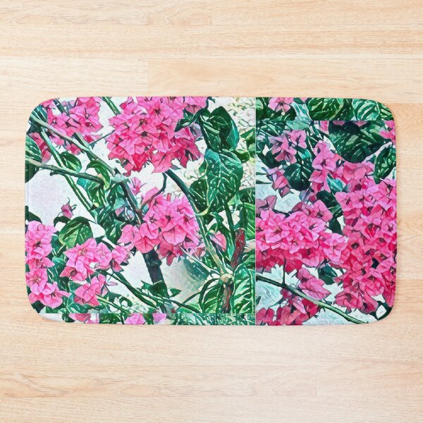 Item preview, Impressionist Bougainvillea Pink Flower Mediterranean Garden designed and sold by BalkanBloom.