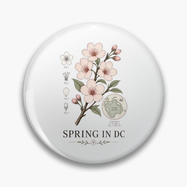 Item preview, Washington DC Spring: Tidal Basin Botanical Chart designed and sold by Fenay Designs.