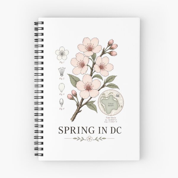 Item preview, Washington DC Spring: Tidal Basin Botanical Chart designed and sold by Fenay Designs.