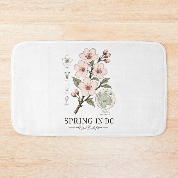 Item preview, Washington DC Spring: Tidal Basin Botanical Chart designed and sold by Fenay Designs.