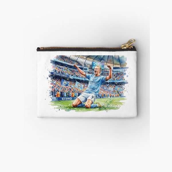 Item preview, Erling Haaland Watercolor Football Splash Art designed and sold by Hilmanku.