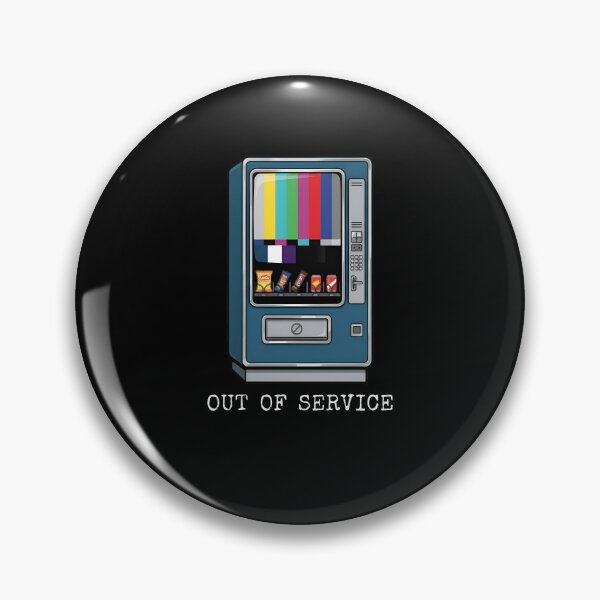 Item preview, OUT OF SERVICE - Retro Vending Machine TV Test Pattern designed and sold by Zazz Lee.