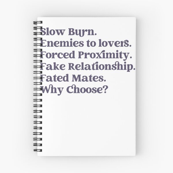 Item preview, Romance Book Tropes designed and sold by Swerdnic.
