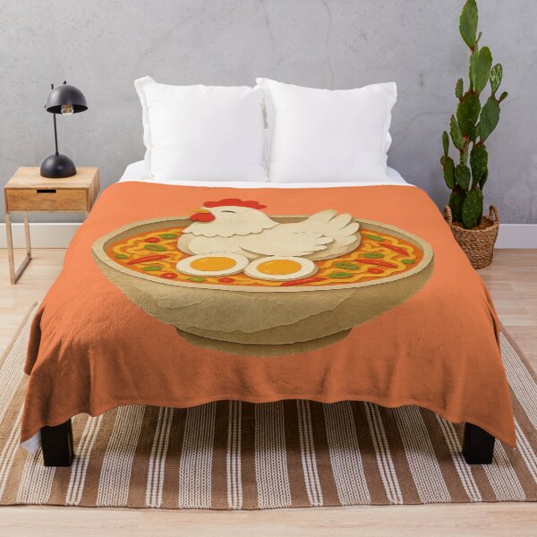 Item preview, Cute Chicken Ramen | Kawaii Noodle Bowl with Egg | Funny Food Illustration designed and sold by Eathusiast.