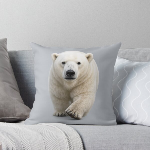 Item preview, Polar Bear Approaching Wildlife Portrait designed and sold by BROHLine Studio.